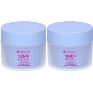 Trova Offerte di veralab sensiblue crema viso lenitiva antirossore 45 ml 2x45 ml e compra online