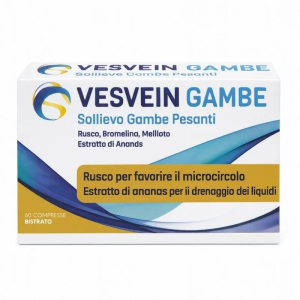 Trova Offerte di vesvein gambe sollievo gambe pesanti integratore per microcircolo e drenaggio dei liquidi 60 compresse e compra online