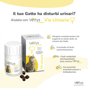 vettys integra vie urin gatto bugiardino cod: 983705575 