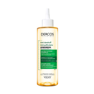Vichy dercos shampoo acqua-mousse antiforfora per tutti i tipi di capelli ricci 200ml