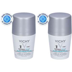 Trova Offerte di vichy invisible resist 72h deodorante roll-on set da 2 2x50 ml e compra online