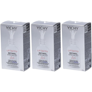 Trova Offerte di vichy liftactiv retinol specialist a+ siero notte rughe profonde 3x30 e compra online