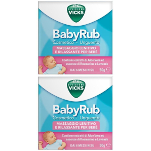 Trova Offerte di vicks babyrub cosmetico - unguento 2x50 g pomata e compra online