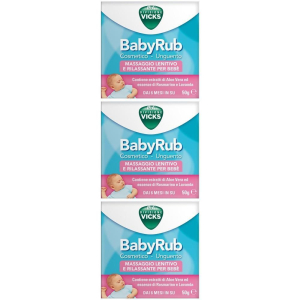 Trova Offerte di vicks babyrub cosmetico - unguento 3x50 g pomata e compra online