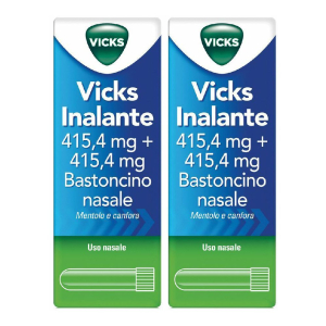Trova Offerte di vicks inalante 415,4mg + bastonicino nasale set da 2 2x15 ml s e compra online