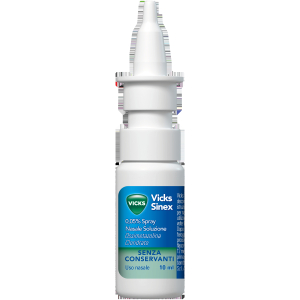 Vicks sinex 0,5 mg/ml spray nasale soluzione 1 flacone hdpe da 10 ml con pompa dosatrice