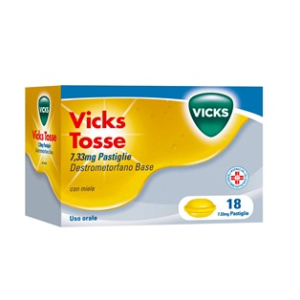 vicks tosse 18 pastiglie 7,33mg mie bugiardino cod: 031107016 