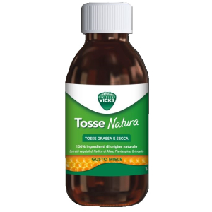 Vicks tosse natura - sciroppo con ingredienti naturali per tosse grassa e secca - 140 millilitri
