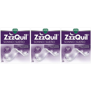 Trova Offerte di vicks zzzquil sonno cerottini nasali respira e dormi meglio 3x26 pz go e compra online