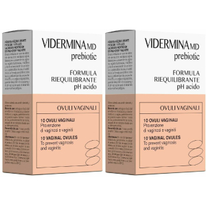 Trova Offerte di vidermina md prebiotic ovuli set da 2 2x10 pz vaginali e compra online