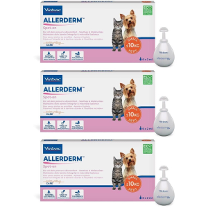 Trova Offerte di virbac allerderm spot on cani sotto 10 kg - 6 pipette da 2ml 3x6x2 ml e compra online