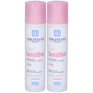 Trova Offerte di virginiana deodorante sensitive 24h spray 2x100 ml e compra online