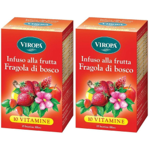 Trova Offerte di viropa infuso alla frutta 10 vitamine fragola del bosco bustine 2x15 p e compra online
