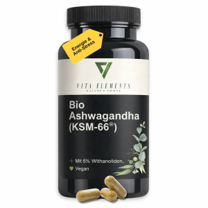Trova Offerte di Vita Elements Ashwagandha Biologica (KSM-66) in Capsule 67 g Capsule e compra online