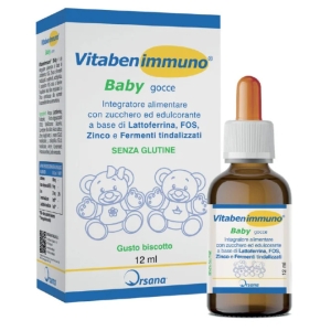 Trova Offerte di Vitabenimmuno baby gocce 12 ml biscotto con zucchero ed edulcorante senza glutine e compra online