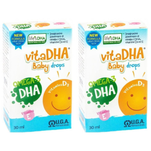 Trova Offerte di vitadha baby drops con omega-3 dha e vitamina e 2x30 ml gocce orali e compra online