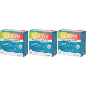 Trova Offerte di vitadyn magnesio potassio bustine 3x180 g polvere per soluzione orale e compra online