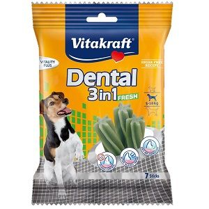 Trova Offerte di vitakraft cane snack dental fresh 3-in-1 small 7 sticks 120gr e compra online