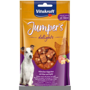 Vitakraft cane snack jumpers delights pollo formaggio mela 80gr