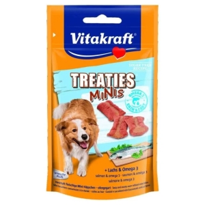 Trova Offerte di Vitakraft cane snack treaties minis omega-3 salmone 48gr e compra online