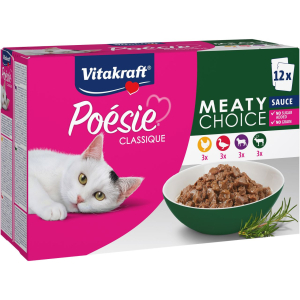 Trova Offerte di vitakraft gatto poesie classique meatysauce 12x85gr (bustina) e compra online