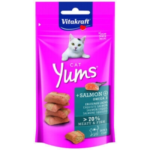 Trova Offerte di Vitakraft gatto snack cat yums omega-3 salmone 40gr e compra online