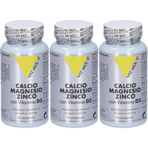Trova Offerte di vital plus calcio magnesio zinco con vitamina d3 90 compresse 3x150 g e compra online