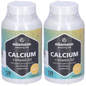 Trova Offerte di vitamaze calcio + vitamina d3 compresse 2x120 g e compra online