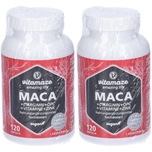 Trova Offerte di vitamaze maca + l-arginina opc vitamina zinco capsule 2x105,6 g e compra online