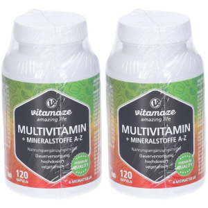 Trova Offerte di vitamaze multivitaminico + minerali a-z 2x112,8 g capsule e compra online