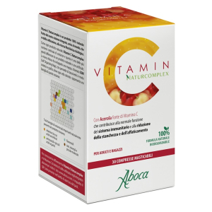 Vitamin c naturcomplex 30compresse integratore naturale di vitamina c da estratto di acerola, contribuisce al buon funzionamento del sistema immunitario