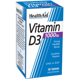 vitamina d3 1000 ui 30 tavolette healthaid bugiardino cod: 926827799 