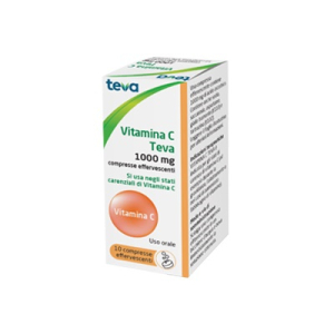vitamina c teva 10 compresse effervescenti 1g bugiardino cod: 034627012 
