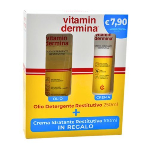 Vitamindermina olio detergente 250 ml + crema 100 ml omaggio