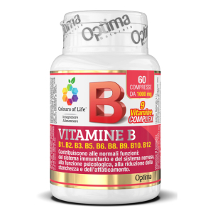 colours life vitamine b 60 compresse 1000 mg bugiardino cod: 925654321 