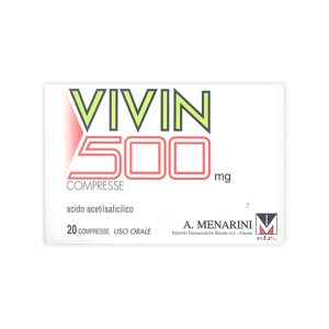 vivin 20 compresse 500mg bugiardino cod: 033475029 