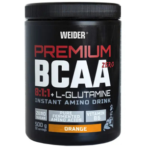 Weider bcaa 811 + l-glutamine arancia 500 g polvere per soluzione oral