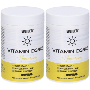 Trova Offerte di weider vitamin d3/k2 + magnesium 2x51 g capsule e compra online