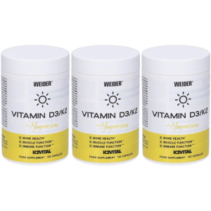 Trova Offerte di weider vitamin d3/k2 + magnesium 3x51 g capsule e compra online