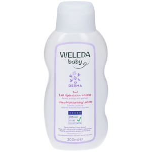 Weleda baby lozione idratante intensiva 3in1 200 ml azione lenitiva e anti prurito per neonati e bambini