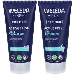 Trova Offerte di weleda for men gel doccia 3-in-1 active fresh set da 2 2x200 ml do e compra online