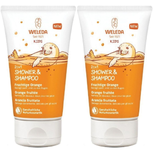 Trova Offerte di weleda kids doccia-shampoo arancia fruttata set da 2 2x150 ml shampoo e compra online