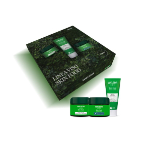Weleda skin food set viso con balsamo, crema giorno e notte idratante e nutriente