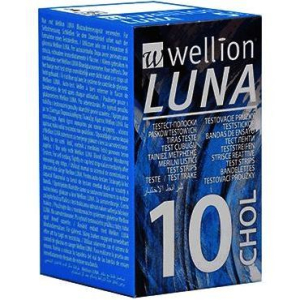 wellion luna choles strips10 pezzi bugiardino cod: 925606840 