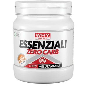 Why sport essenziali zero carb integratore di aminoacidi essenziali gusto melone senza glutine 240 grammi