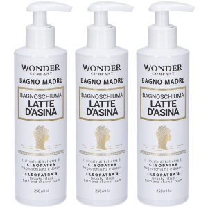 Trova Offerte di wonder bagno madre bagnoschiuma doccia latte asina 3x250 ml e compra online