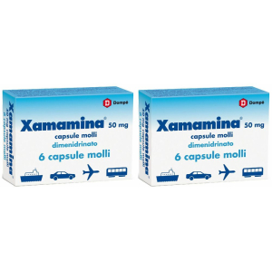 Trova Offerte di xamamina mal di viaggio 50 mg capsule molli set da 2 2x6 pz capsule e compra online
