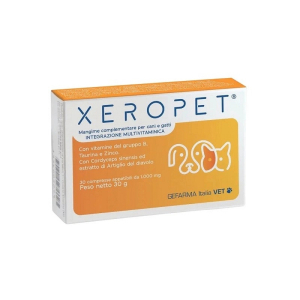 Xeropet multivitaminico per cani e gatti supporto vitale 30 compresse