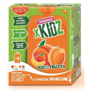 xkidz pouches arancio 4x100g bugiardino cod: 971376379 