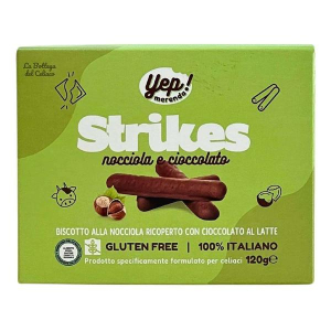 Yep merenda strikes nocciole 120 g – snack alla nocciola per merenda gustosa e croccante